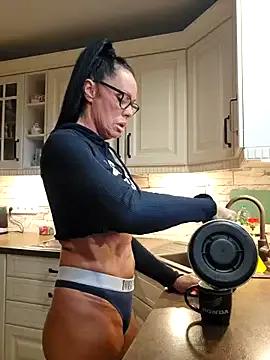 Misses-Cougar — Take off shirt and spread legs wide  